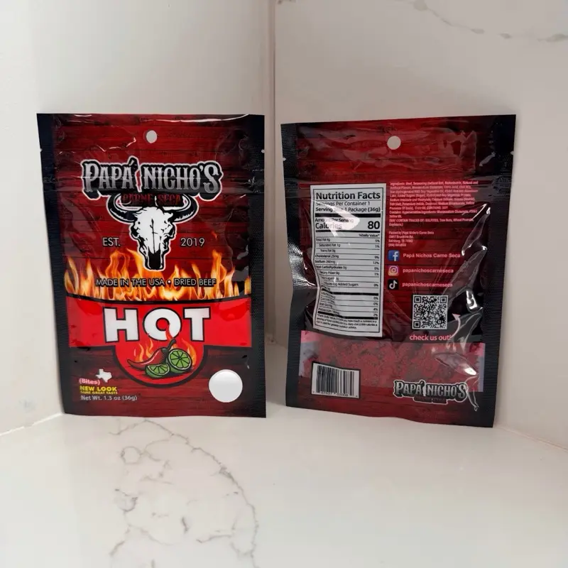 Bites - Beef Jerky HOT NEW LOOK - Medium Size Pieces