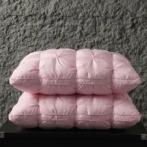 2pc Luxurious Soft High-Fill Velvet Pillow Set, Plush Support, Breathable Cool Feel, Ideal for Side and Back Sleep, Cozy Home Use, 2pcs