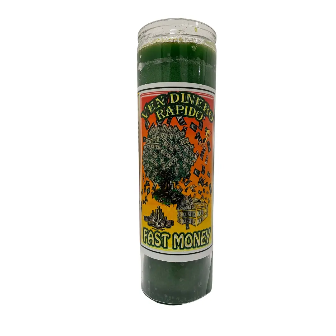 Fast Money Prepared Candle – Ven Dinero Rápido 7 Day Prayer Candle