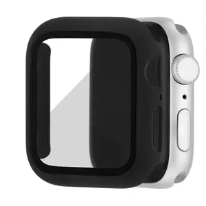 WITHit Full Protection Black Bumper with Glass Screen Protection for 40mm Apple Wearable