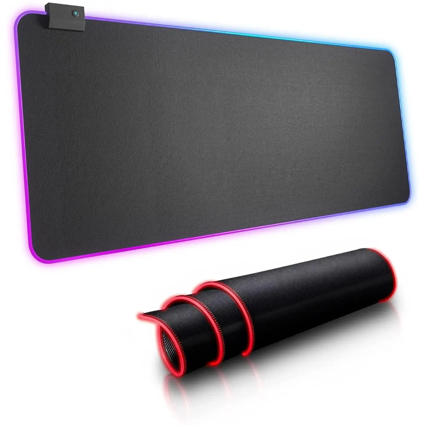 Vetroo MP800 RGB Gaming Mouse Pad, Large Extended Soft Mousepads with 14 Lighting Modes, Anti-Slip & Waterproof Computer Keyboard Mat 800 x 300mm / 31.5×11.8 inches