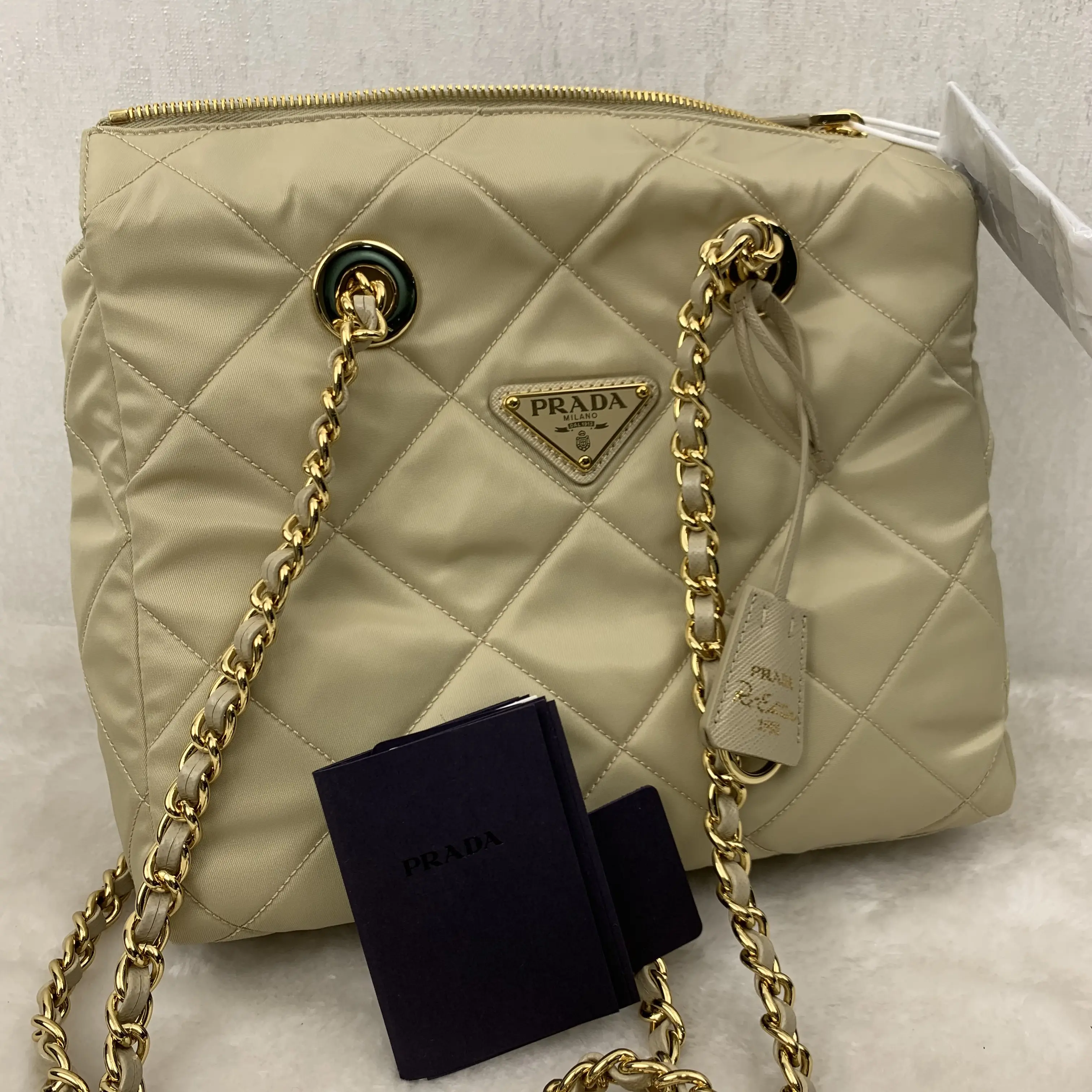Pre-owned PRADA Nylon Crossbody Bags Re Edition 1995 Small Yellow CPU0731