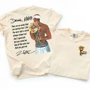 [Comfort Colors] Dear Mama Tupac Tee, 2Pac Lyrics Unisex T-Shirt, Happy Mother's Day Tee, Unisex Rap Shirt, Mother's Day Gift
