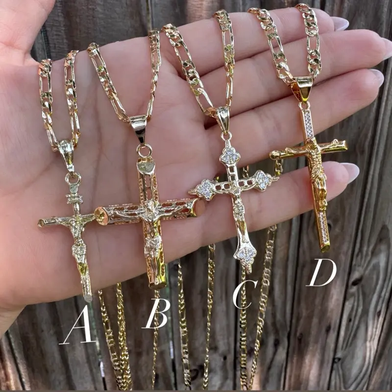 Crucifix gold plated necklace Crucifix gold plated necklace