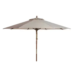 Beige 9 Ft. Outdoor Umbrella