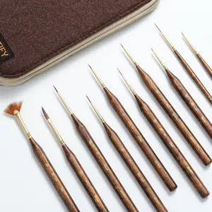 Easter Egg Painting Essential – ARTIFY 10-Piece Extreme Detail Paint Brushes Set with Case – Precision Miniature Brushes for Model Detailing, Art Projects & More