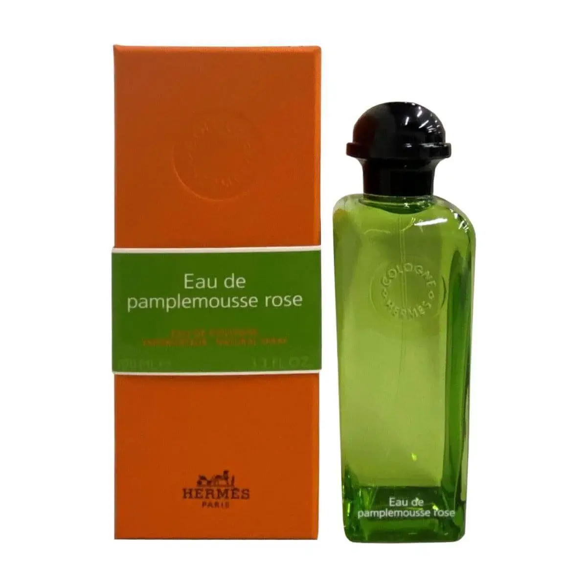 Hermes Eau De Pamplemousse Rose Unisex Citrus Grapefruit Eau De Cologne (EDC), 3.3/3.4 oz, New in Box, Bottle, Launch Year: 2009, Liquid, Smelling Good, Unisex Fragrance, 3.4Oz