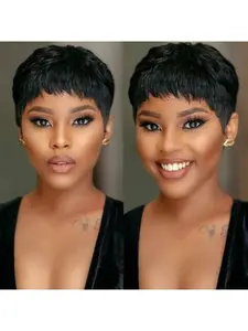 Women's Fashion Short Curly Bob Hair Wigs, Natural Looking Wig, African Synthetic Fiber Cap, Perfect Gift for Holidays, Ideal for Parties and Daily Use, Synthetic Machine Wigs, Curly Afro Wig