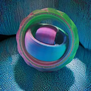 Colorful 3D Printed Durable Smooth Spinner Toy, Rotating Design for Stress Relief & Decor, Ideal Gift for Kids & Adults