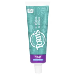 Tom's of Maine Whole Care®, Natural Anticavity Toothpaste with Fluoride, Peppermint, 4 oz (113 g)
