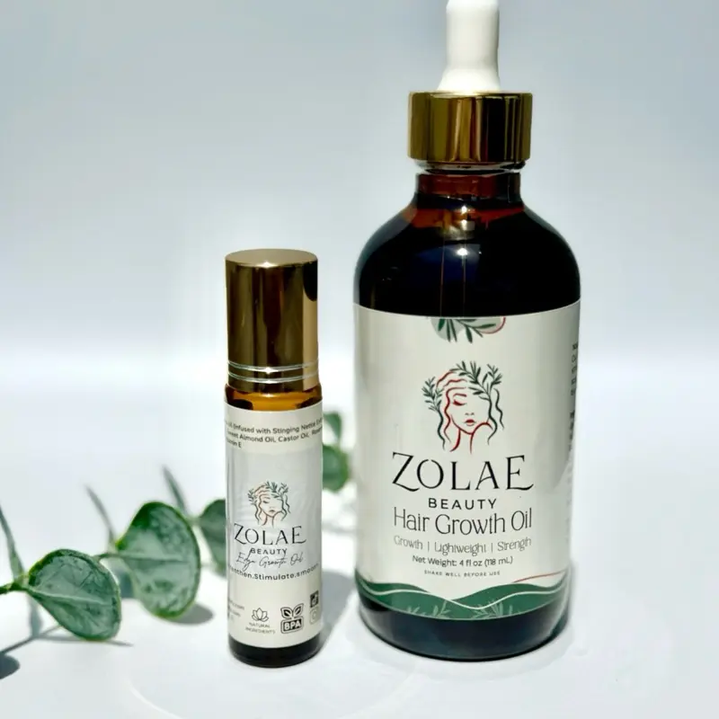 Zolae Beauty Hair Growth bundle Haircare Oil Rosemary Lightweight Peppermint DHT blocker Stinging nettle Daily Dropper