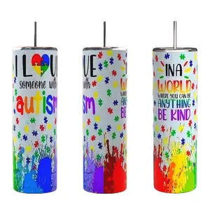 I Love Someone With Autism Tumbler