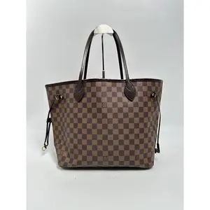 Pre-owned Louis Vuitton Canvas Tote Bags Monogram Neverfull MM Tote Bag Shoulder Handbag JE469LV