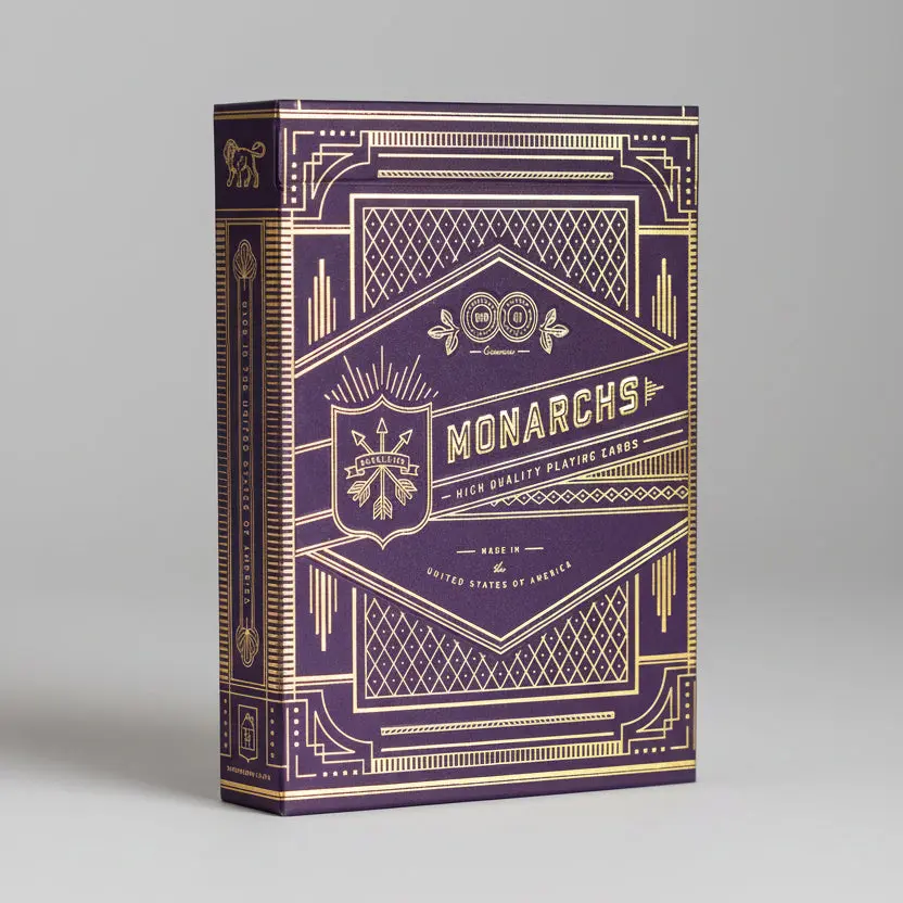 Theory11 Monarch Purple Premium Playing Cards - Luxury Card Game Deck for Collectors, 12+ Years Age Recommendation, Card Games