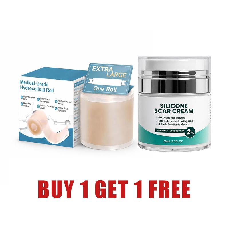 Advanced Hydrocolloid Healing Roll Patch – Medical Grade Invisible Acne & Pimple Patch Tape, Fast Skin Recovery Patch, Waterproof & Absorbent Wound Care Bandage (2in×13ft) Scar Treatment & Skin Repair