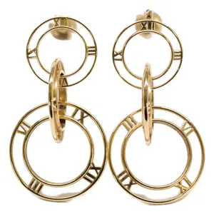 Pre-owned Tiffany & Co. Atlas Earrings 18K Yellow Gold by Rebag