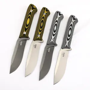 New G10 handle high hardness fixed blade outdoor fruit knife