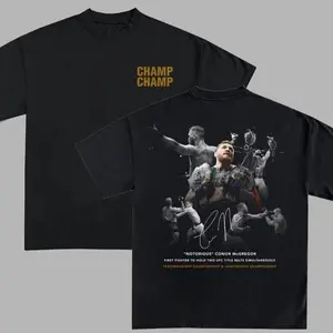 2-Sides Conor McGregor Shirt, Ultimate Fighting Boxing Shirt, Championship Conor McGregor Tshirt, Vintage 90s Graphic MM Cozy Cotton T-Shirt