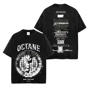 Octane Album Tracklist Donny Toliver Official Tee – Premium Acid Washed 100% Cotton Hip-Hop Graphic T-Shirt, Cactus Jack Style E85 Octane Shirt, Octane Tour Merch, Gift for Donny Womack Rap Fans, Trendy Streetwear Outfit, Concert & Festival Tee