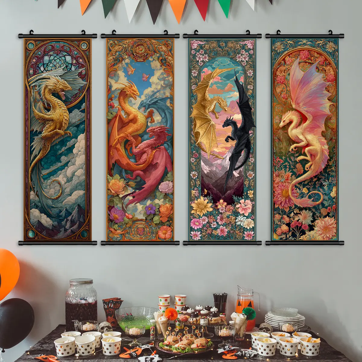 4PCS-15.8x47.2inch (40x120cm)-T