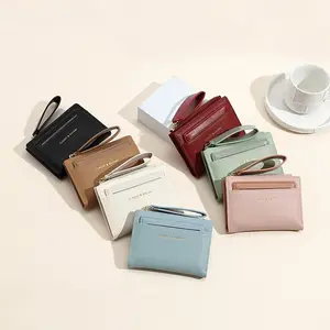 2026 Trendy Ins Inspired Women's Slim Wallet | RFID Blocking Multi-Slot Compact Card Coin Pouch Everyday Essential