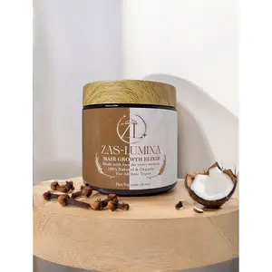 ZAS-LUMINA HAIR GROWTH ELIXIR Stimulates Growth • Seals Moisture • Strengthens Roots.