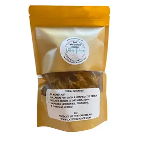 Irish Sea Moss-Raw Wildcrafted Caribbean Sea Moss – 100% Natural & Sun-Dried