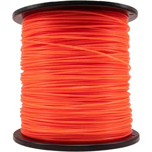 095 Trimmer Line, 095 Weed Eater String, 0.095" Weed Wacker String, Commercial Grade Round Nylon String Trimmer Line .095 Replacement For String Trimmer Weed Trimmers .095"-1480ft-5lb-Spool(Orange)