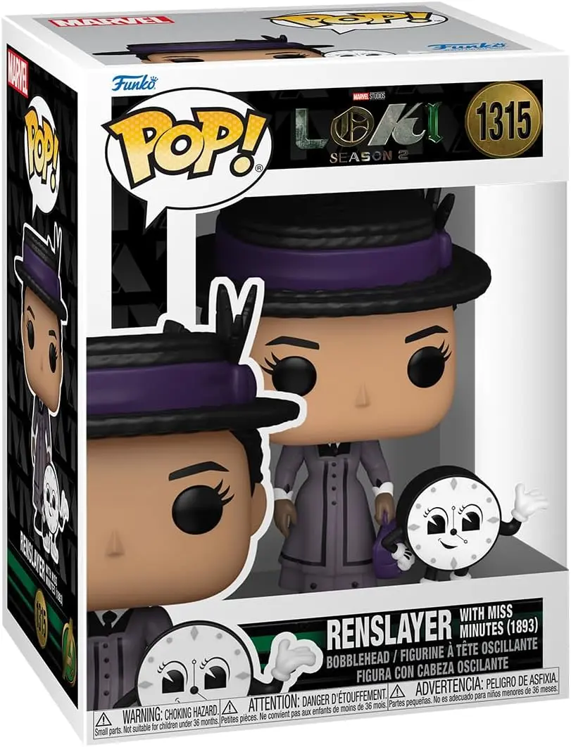 Funko POP! & Buddy: Loki - Renslayer & Miss Minutes - Collectable Vinyl Figure - Gift Idea - Official Merchandise - for Kids & Adults - TV Fans - Bobblehead - Premium Vinyl Material - Model Figure for Collectors and Display - Size 3.75 Inches