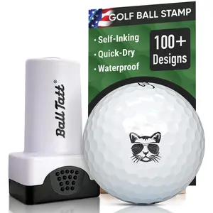 Ball Tatt - Golf Ball Stamp, Self-Inking Quick-Dry Golf Ball Stamper, Reusable Marking Tool to Identify Golf Balls, Ideal Golfer Gift (Pets)