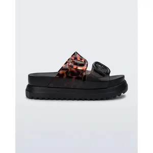 Melissa Cozy Platform Sandals - Bold Dual Buckle Straps with Chunky Sole Melissa Cozy Platform Sandals - Bold Dual Buckle Straps with Chunky Sole