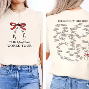 Conan Gray Wishbone World Tour 2026 T-Shirt, Front and Back Concert Tee, Tour Date Graphic Shirt, Unisex Fan Merch Gift