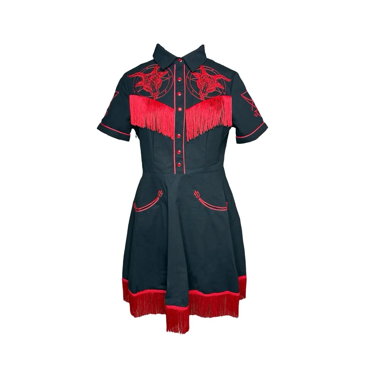 Baphomet Women's Y'Alternative Western Dress - Casual Womenswear