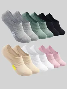 6 Pairs Spring Summer Simple Boat Socks Invisible Casual Sports Low-Cut Short Socks Suitable for Cycling Hiking Running Athletic Socks