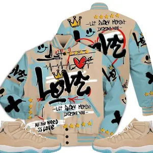 11 H-Town Varsity Jacket, Retro H Town 11s Outfits Shirt, Happy Love Beats Graffiti Outfits Streetwear Unisex Sneaker Matching Shirts