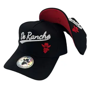 De Rancho Suede Ball Cap (Black) Hat DR239