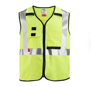 Milwaukee 48-73-5302 L/XL AR/FR Cat. 1 Class 2 High Visibility Yellow Safety Vest