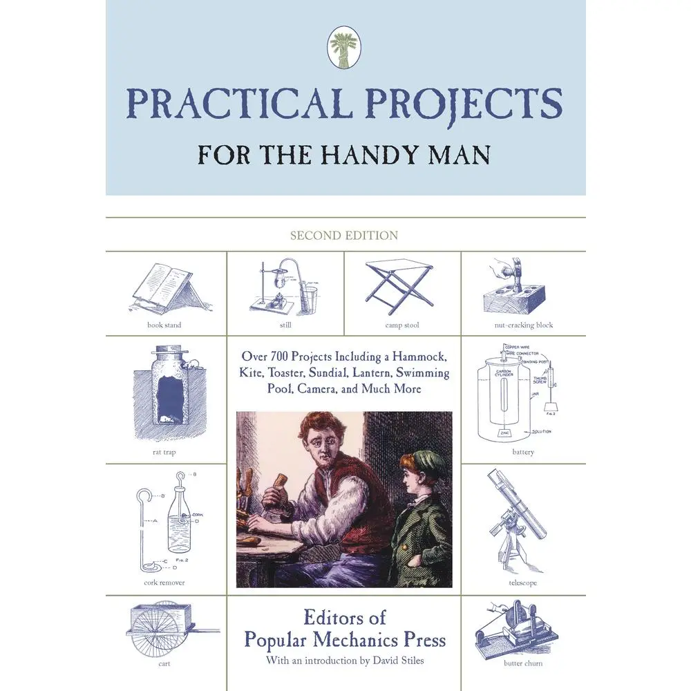 USED Book - Practical Projects for the Handy Man: Over 700 Projects Including A Hammock, Kite, Toaster, Sundial, Lantern, Swimming Pool, Camera, And Much More by Editors of Popular Mechanics Press (Paperback) - english