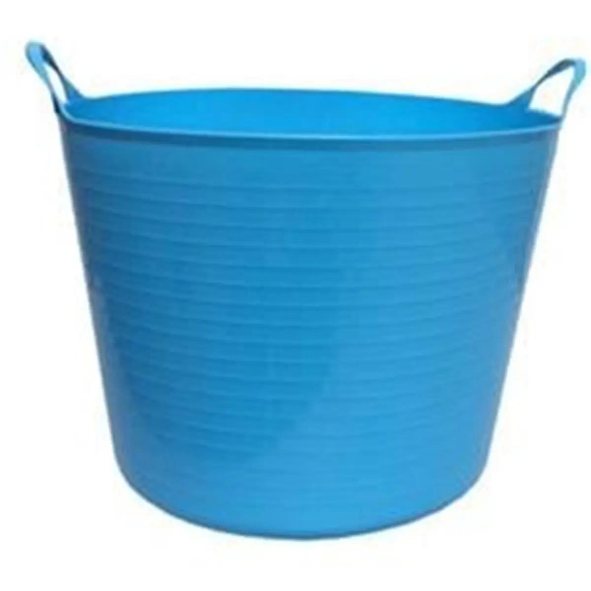 212 MAIN 12gal Smooth Edge UV-Resistant Plastic Flex Tub - Sky Blue Home Care Supplies Bucket with Flexible Strength, Heat/Cold Resistance, Plastic Bucket Buckets