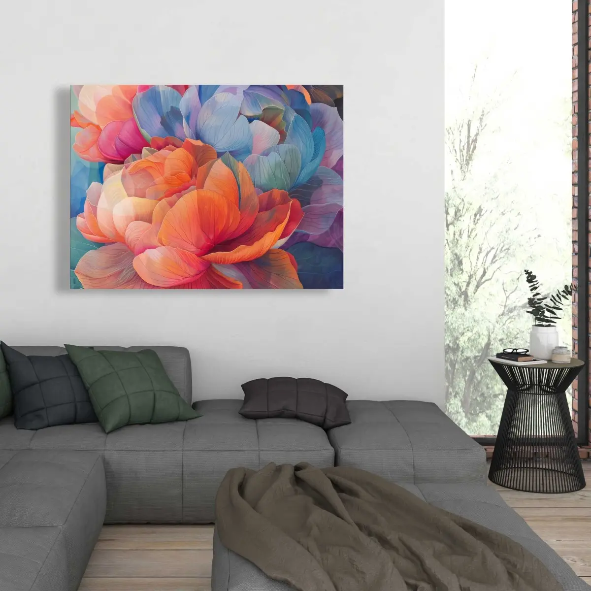 212 MAIN 36x48 in. Artistic High-Definition Minimalist White Wall Print - Vibrant Artwork for Room Home Decor, Home Supplies (C1RC364887ADMB)