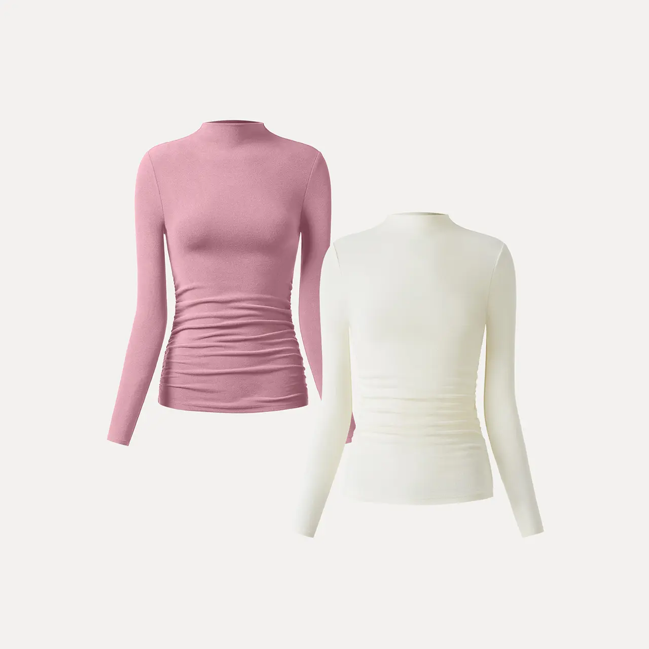 Off White/French Mauve