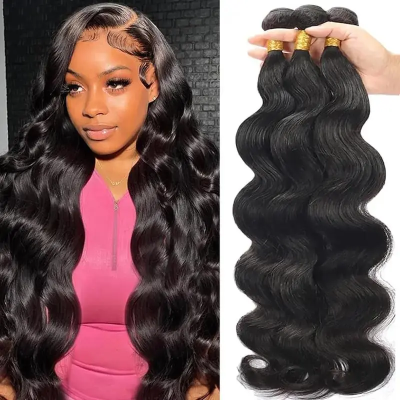 [Summer Deal] Wiggins Hair 30 Inches Long Bundles Body Wave & Straight Human Hair Bundles Brazilian Virgin Hair for Women, Heat Resistant #weeklydeals #DealsForYouDays