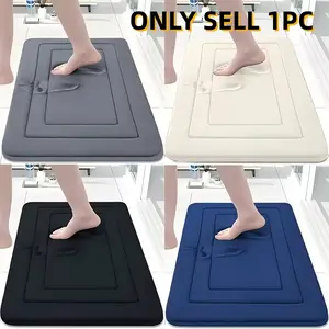 Vintage Memory Cotton Bathroom Mat, Absorbent Non-Slip Cushioned Rug, Comfortable Long Strip Pad for Living Room Bedroom Kitchen Sink Laundry Area