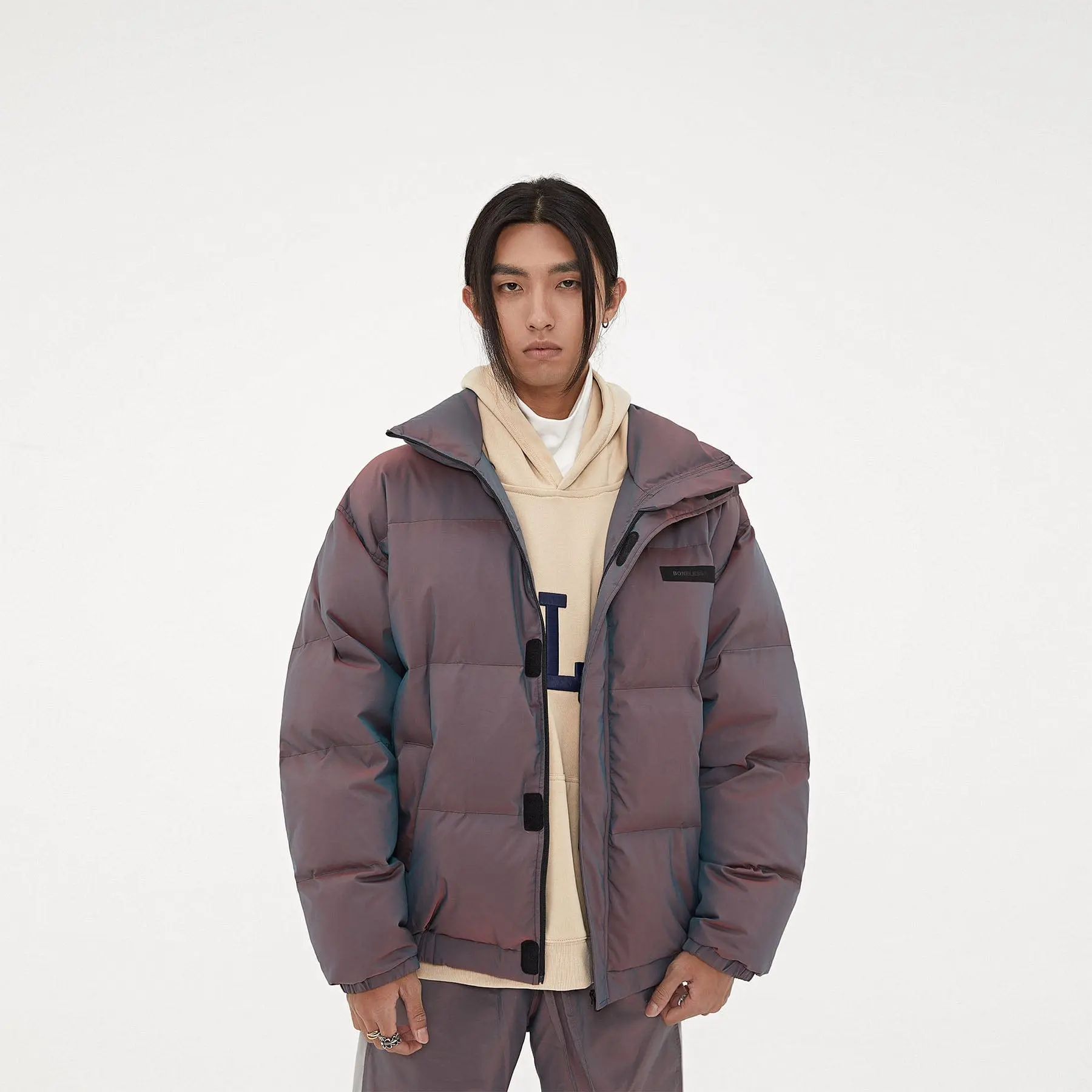 BONELESS Gradient Down Jacket Purple