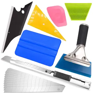 8 PCS Window Tint Kit - Professional Automobile Window Tint Tools and Vinyl Wrap Tool Kit, Car Wrap Kit With Squeegee For Vinyl