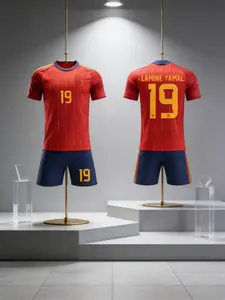 2026 Usmnt Spain Lamine Yamal #19 Home Jersey, 25/26 Season Soccer Shirt, Official Match Wear, Football Kit, Fan Gear