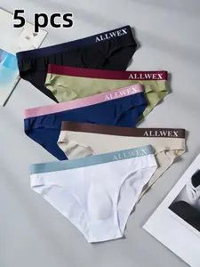 Men's Triangle Underwear Set, Ice Silk Seamless Lightweight Semi-Transparent Comfort Fashion Men's Panties, One-Piece Nylon Ice Silk