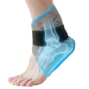 Ankle Ice Pack Wrap for Foot Pain Relief and Feet Injuries, Reusable Gel Ice Cold Packs for Achilles Tendonitis, Plantar Fasciitis, Sprained Ankles and Heels