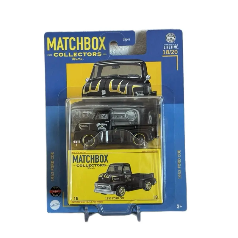 Matchbox Collectors Mooneyes 1953 Ford COE Diecast Car Model 18/20, Classic Pickup Truck Toy, Detailed Replica Model Cars & Diecast Toys