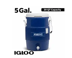 Igloo 5 Gallon Heavy-Duty Beverage Cooler, Blue